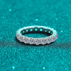 Luxury Brilliant 2.5CT D Color VVS1 Moissanite Diamond Ring | GRA Certificate