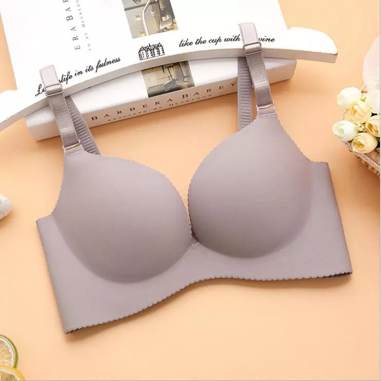 Elegant Women Sexy Seamless Floral Push Up Wire Free Bras