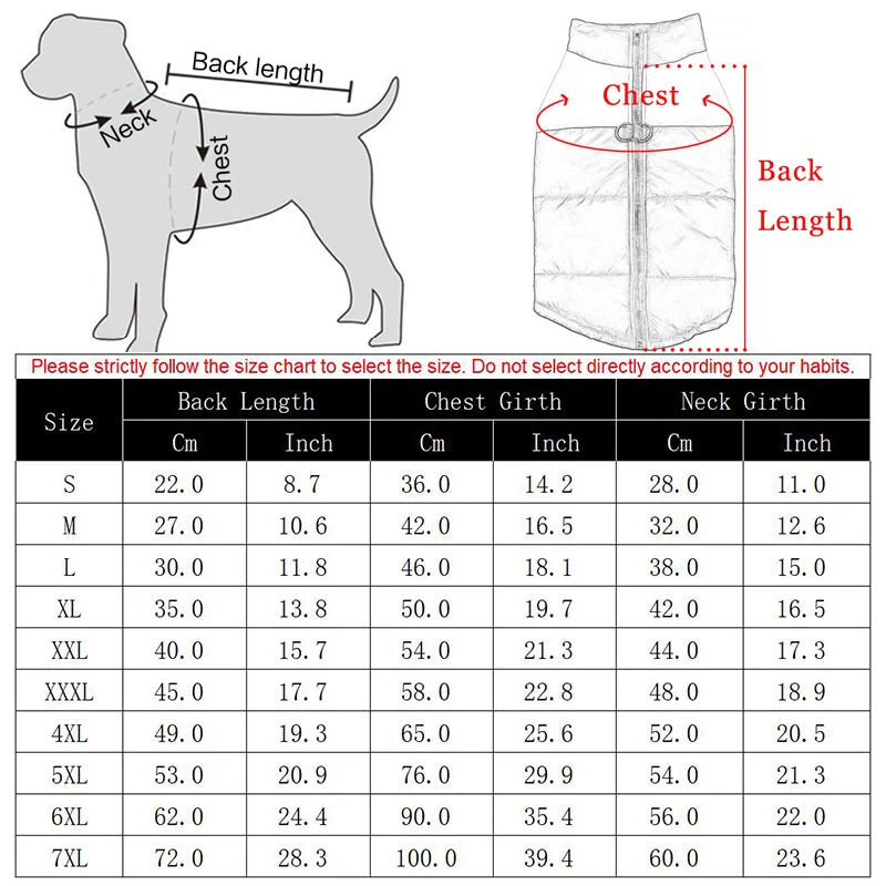 High Quality 100% Cotton Waterproof Pet Dog Vest Jacket for Small Medium Large Dogs Golden Retriever