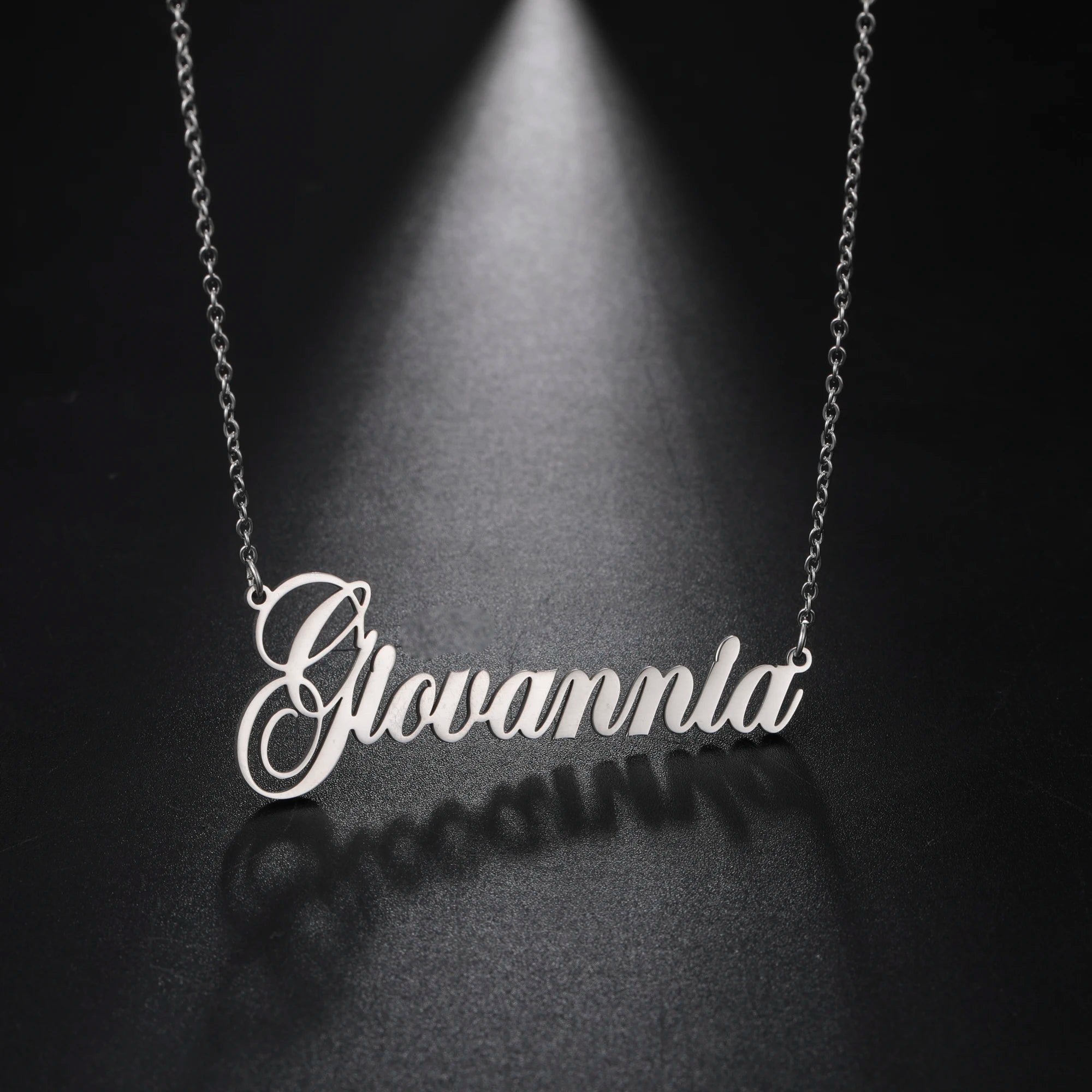 Gold Color - Exquisite Stainless Steel Personalized Name Pendant Necklace