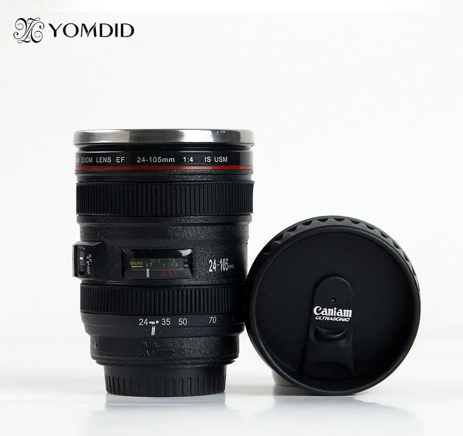 Stainless Steel Camera EF24-105mm Coffee Lens Mug | Vacuum Insulation
