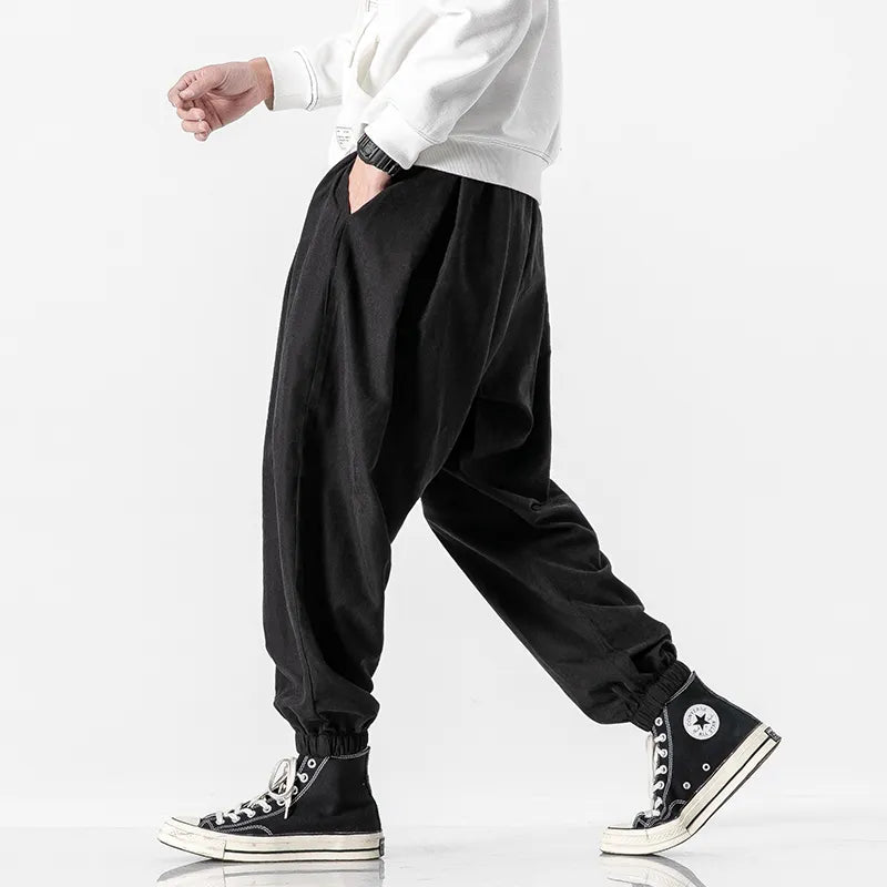 Men's Hip Hop Streetwear Fashion Jogger Harem Pants