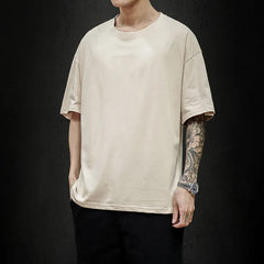 High Quality Men's Oversized Comfy Hip Hop Short Sleeve Casual T-Shirt Tees