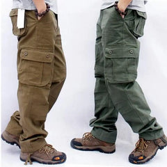 High Quality New Men's Cotton Cargo Pants Casual Multi Pockets Military Tactical Trousers
