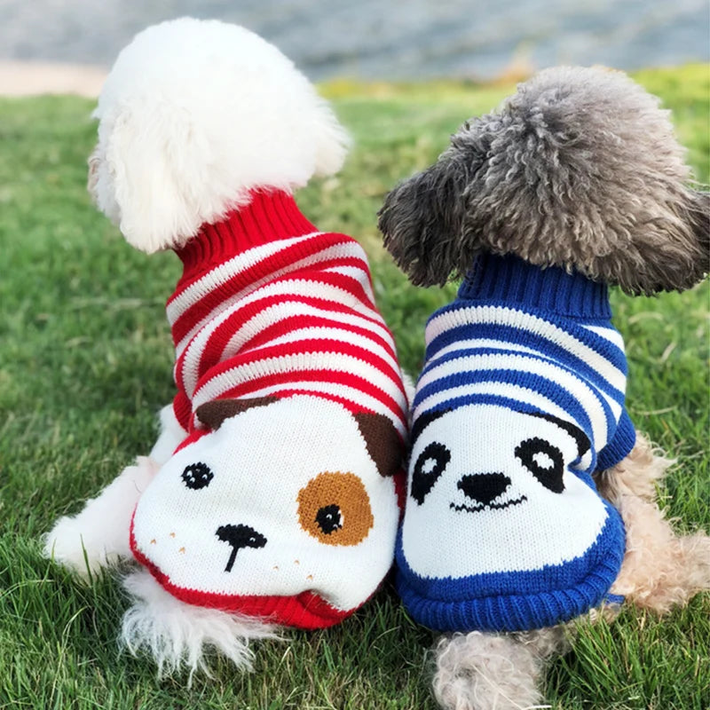 Cute Knitted Winter Cartoon Cat Dog Sweaters | Soft, Warm, Breathable Fiber | XS-3XL