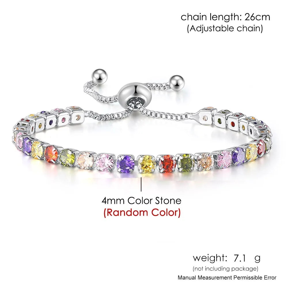 Rainbow Zircon Bracelet 