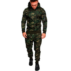 High Quality Men's 2 Piece Sportswear Military Tactical Hoodie and Pant