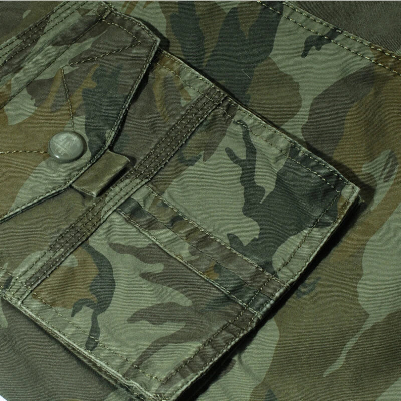 High Quality Trendy Men's Casual 100% Cotton Camouflage Camo Military Cargo Shorts
