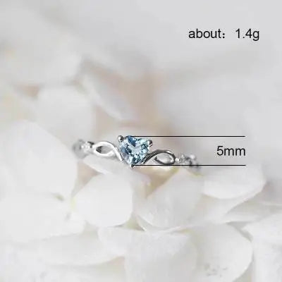 Elegant Romantic Heart Zirconia Ring For Women and Girls