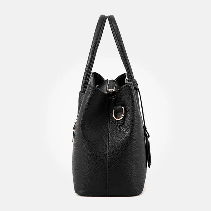 Fashion High Quality PU Leather Large Tote CrossBody Handbags