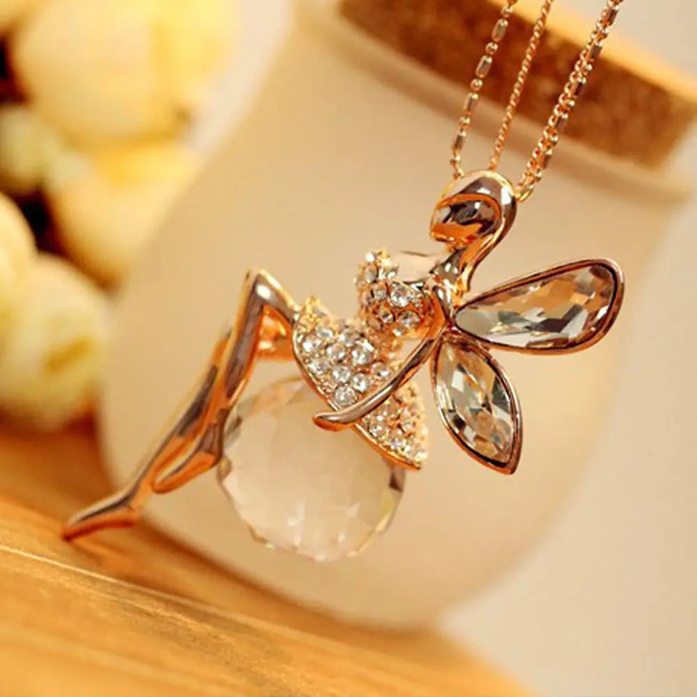 Beautiful Butterfly Fairy Pendant Necklace