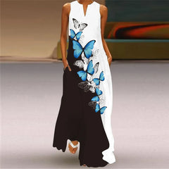 Gorgeous Elegant Casual Sleeveless Plaids 3D Print Dress