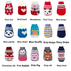 Cute Knitted Winter Cartoon Cat Dog Sweaters | Soft, Warm, Breathable Fiber | XS-3XL