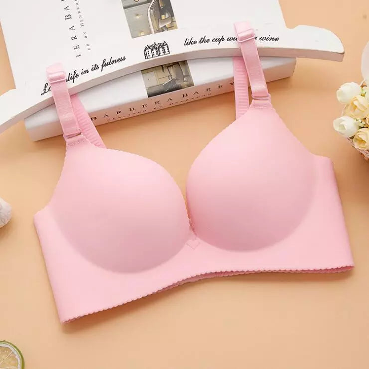 Elegant Women Sexy Seamless Floral Push Up Wire Free Bras