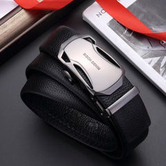 Luxury High Quality Men's Genuine Leather Automatic Buckle Belts for Men