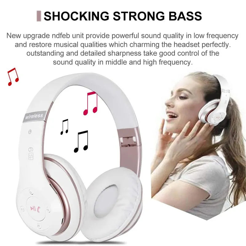 Sports Gaming Bluetooth Wireless 5.0 Earphone Foldable WaterProof Active Noise-Cancellation with Mic