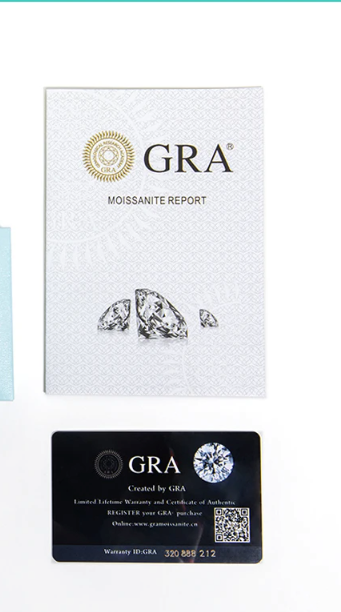 Exquisite Dazzling 1-3CT VVS1/D Moissanite Bezel Engagement Ring | GRA Certificate
