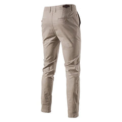 High Quality Men's Casual Classic Slim Fit Cotton Pants Trousers