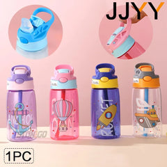 Adorable Cartoon Kids Water Sippy Cup Water Bottle with Straw|480ml