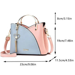 Gorgeous High Quality PU Leather Patchwork Tote Bags Crossbody Shoulder Bags