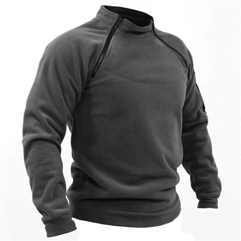 High Quality Men's Tactical Outdoor Windproof Thermal Fleece Jacket Sweatshirts