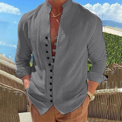 Unique Men's Casual Long Sleeve Button Shirts