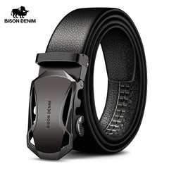 Luxury High Quality Men's Genuine Leather Automatic Buckle Belts for Men