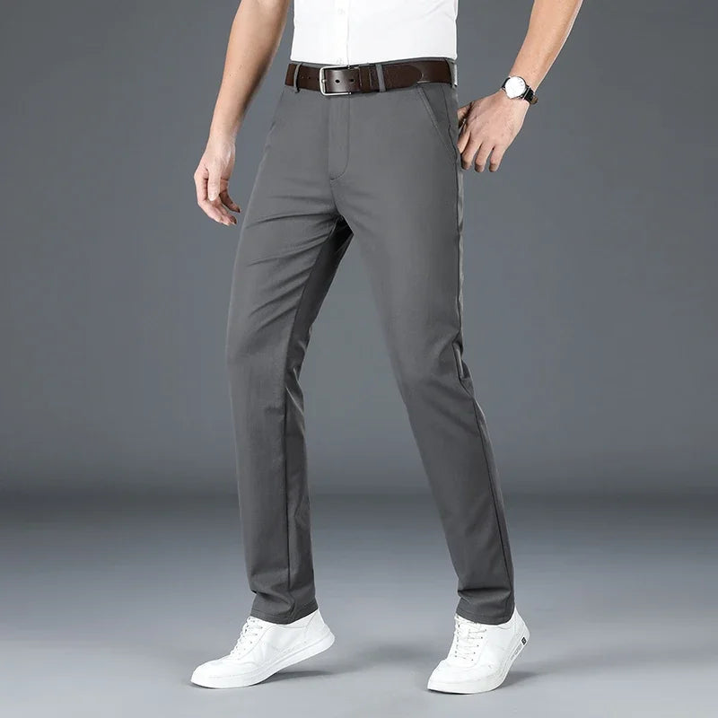 High Quality Luxury New Men's Casual Business Formal Office Suit Pants Trousers