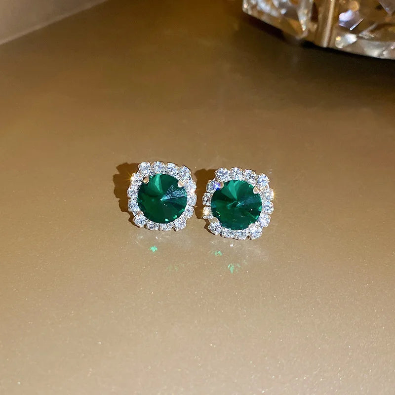 Exquisite Luxury Dazzling Zirconia Crystal Necklace Earrings Sets
