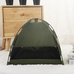 Durable Breathable Pet Tent Bed Cozy House for Cats with Warm Cushions