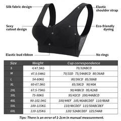 High Quality Women Sports Fitness Bras Seamless Mesh Underwear Shockproof Wireless Crop Top Breathable 6XL Plus Size Bras