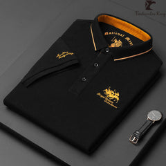 Luxury Men's Embroidery Short Sleeve POLO Shirt