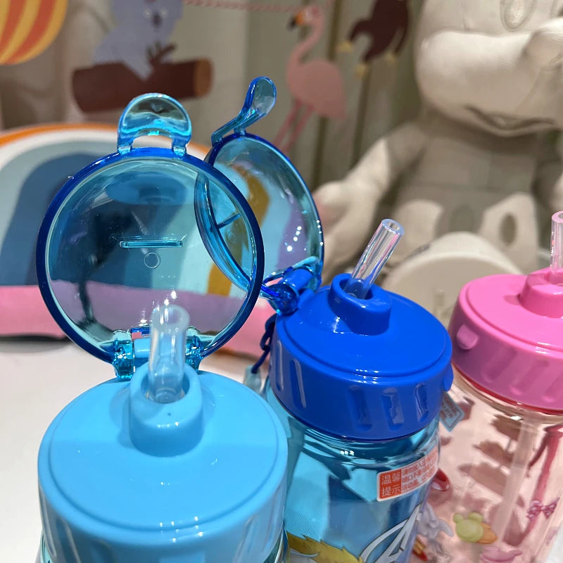 Disney Cartoon Mickey Minnie Mouse Water Bottle With straw|450ML