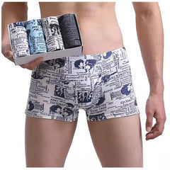 High Quality Handmade 4Pcs Boxer Shorts Ultrathin Breathable Underwear