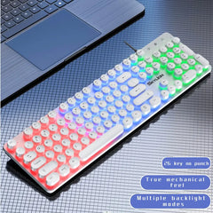 SKYLION H300 Wired Mechanical Gaming 104 Keys Membrane Keyboard Many Kinds of Colorful Lighting Gaming and Office For Windows and IOS System