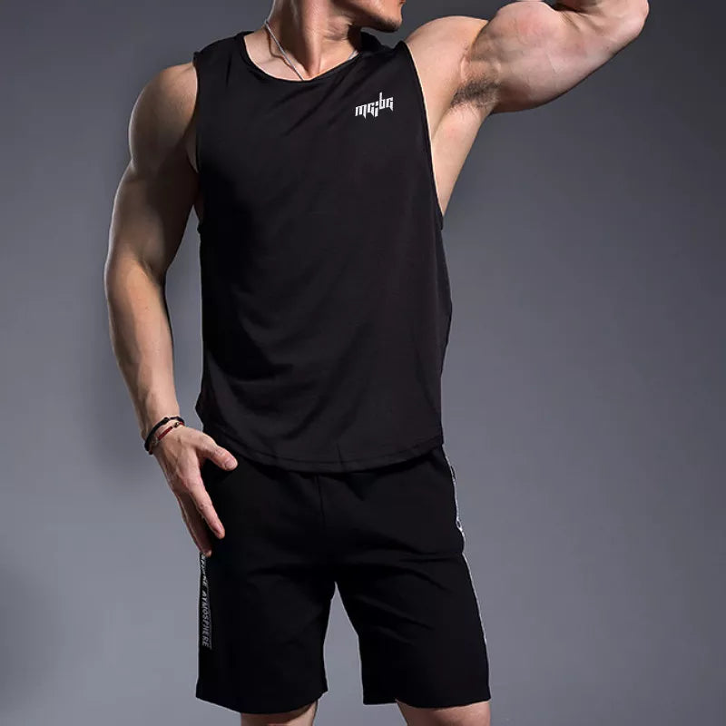 High Quality Men's Sports Fitness Breathable Quick Dry Tank Tops