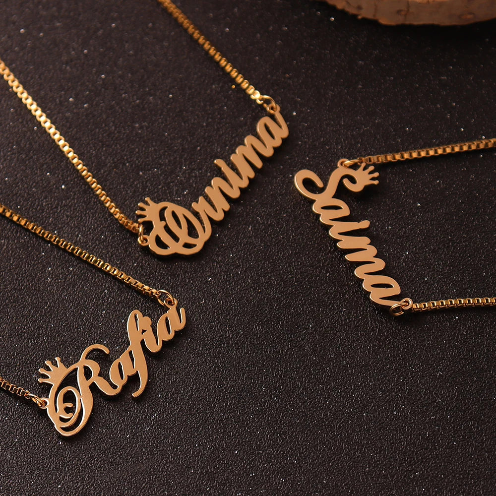 Luxurious 18K Gold Plated - Personalized Name Necklace