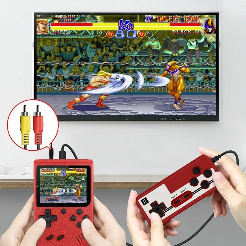 Retro Video Games Console for Children, Portable Handheld with 500 Build In Games 8-Bit 3.0 Inch Color LCD