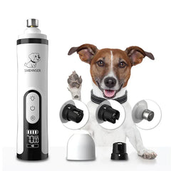 Electric Pet Nail Grinder & Clipper with LED Display | USB Rechargeable Grooming Tool for Cats and Dogs