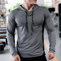 High Performance Men's Sport Fitness Breathable Quick Dry Hoodie Sweatshirts