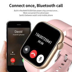 LIGE Sports Smartwatch for Women - 1.85" TFT Bluetooth Call Health Monitor Waterproof HiFI Music Play