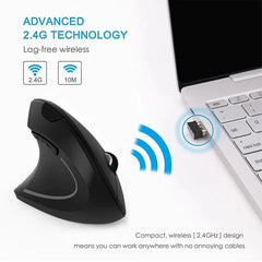 Wireless Vertical  Mouse 3 DPI 2.4G 6 Buttons Mouse for Windows/Mac/Chromebook/Linux/Notebook/Laptop/Computer