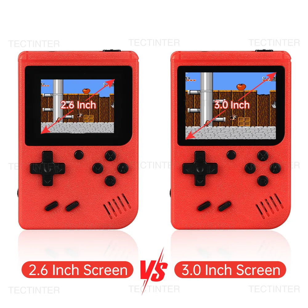 Retro Video Games Console for Children, Portable Handheld with 500 Build In Games 8-Bit 3.0 Inch Color LCD