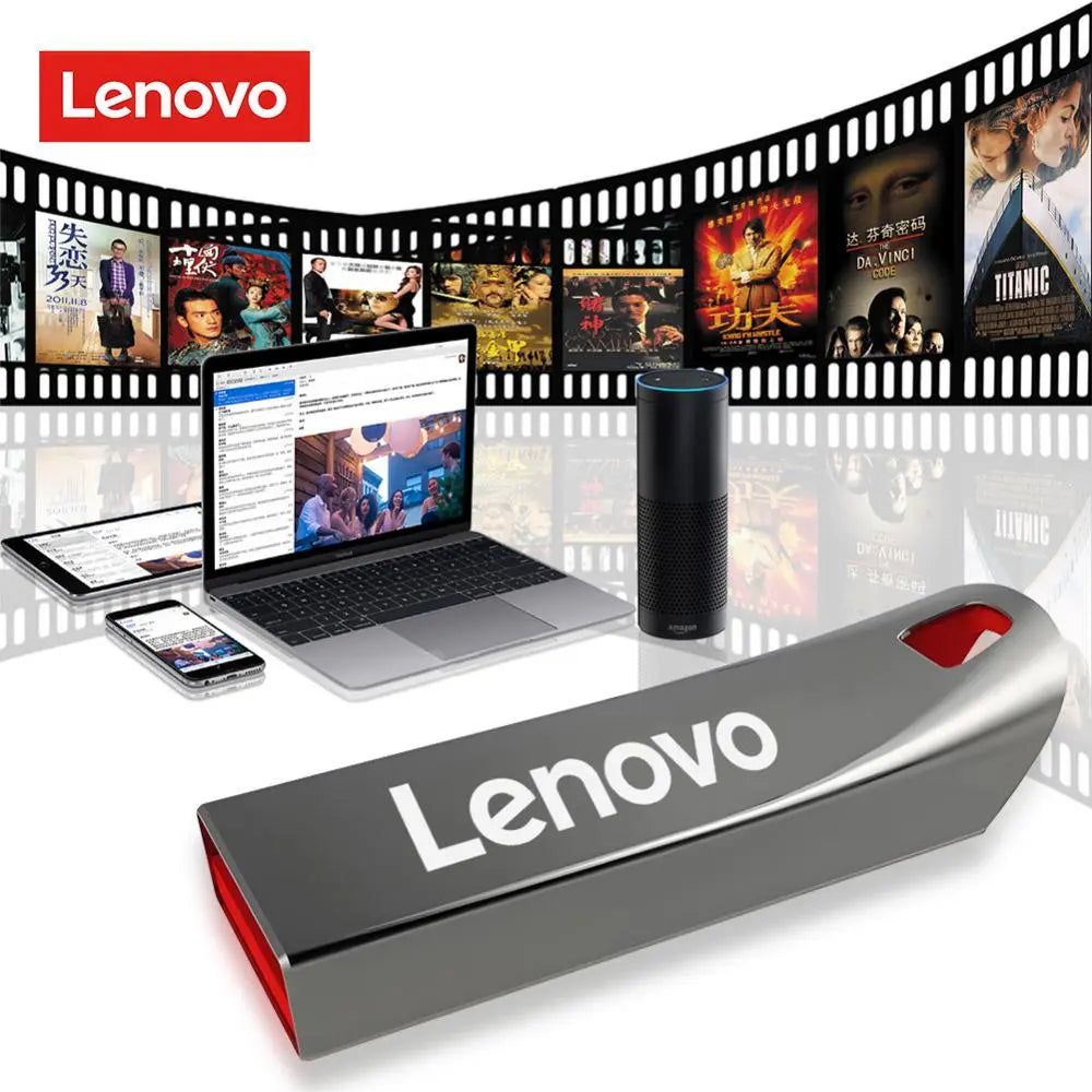 Lenovo 2TB USB 3.0 High Speed Flash Memory Card with OTG Pen Drive for Laptop PC