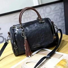 High Quality Fashion Women's Large Capacity Shoulder Crossbody Bag With Removable Strap and Tassel Decor