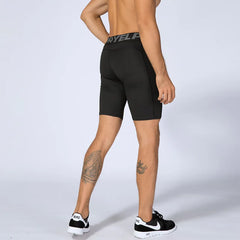 High Quality Men's Sportswear Compression Quick Dry Breathable Legging Shorts With Pocket