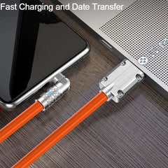 120W USB Type C Fast Charging Cable: Liquid Silicone, 180° Rotation, Flexible TPE | Android/Type-C/IOS | Realme 11, Xiaomi POCO, Huawei