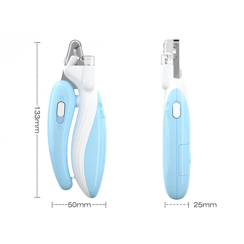 Professional Stainless steel Pet Nail Clippers with LED Light