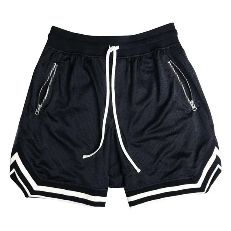 High Quality Stylish Men's Sports Fitness Gym Basketball Mesh Quick Dry Breathable Shorts