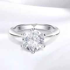 Luxury 5CT VVS1/D Moissanite Wedding Ring | GRA Certified